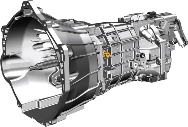 A six-speed manual gearbox
